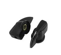 10 pack Potentiometer Knobs: Black"Chickenhead" with Set Screw K7-2