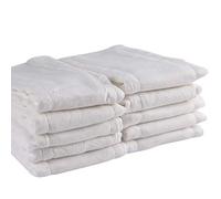 10 Pack Prefold Cloth Diapers Liners - 100% Unbleached Premium Cotton, Fasoar 3 Ply Baby Washable Diaper Covers for Babies to Toddlers Multi-Use (10-35 lbs) (10 Count 01)