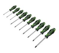 10 Pack Premium Soft Grip Screwdriver Set Trx Star Security Various Sizes Green