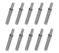 10 Pack Push to Open Door Catches, Push Door Closer Catches Latches Release, Magnetic Invisible Door Opener Press Device Hidden Rebound Cabinet Door Concealed Pull Free Handle, Short 73mm,Grey