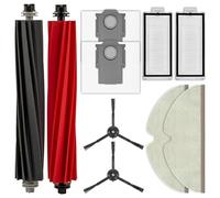 (10 Pack) Q5 Pro+ Replacement Parts Accessories Kit for Roborock Q5 Pro Plus, Q5 Pro+, Q5 Pro, Q8 Max, Q8 Max+ Robot Vacuum, 2 Roller Brushes, 2 HEPA Filters, 2 Side Brushes, 2 Dust bags, 2 Mop Pads