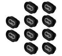 10-Pack Rear Seat Pad Clips for 3, 6, CX-5 & CX-9 - ABS Plastic Black Trim Fasteners, 42 mm × 25 mm, for Easy-Install Interior Car