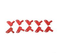 10-Pack Red ABS Plastic For Spare Keys for Battery Isolator Switches - Compatible with Car, Van, Boat, Yacht & Electric Vehicle Cut-Off Power Kill Swit