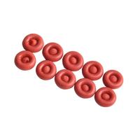 10-Pack Red Latex Caulk for Sealing Preserving Open Caulking Tubes - 80 X 50 X 10 Mm Reusable Sealant Saver for Adhesives Sealants and Bottles - Industrial Grade