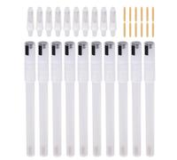 10 Pack Refillable Paint Marker Pens for Art Projects and Industrial Marking, Clear Acrylic Ink Markers with Tip, Multipurpose Refillable Paint Pen