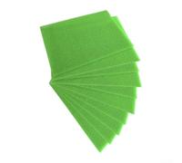 10 Pack Refrigerator Shelf Liners, Proof Sponge Pads for Food Protection with Enhanced Airflow, Cushioned Produce Mat Set in Green for Moisture Control and Prevention(450 * 290 * 3MM)