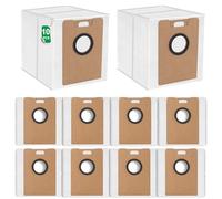 10-Pack Replacement Dust Bags Compatible with Tapo RV30 Max Plus & RV20 Max Plus Vacuum Cleaners, 3.2L High-Capacity Vacuum Cleaner Bags