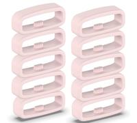 10-Pack Replacement Fastener Rings Compatible with Garmin Bounce 2/Bounce, Secure Keeper Loops Smart Watch Bands Holder Strap Accessories (Pink)
