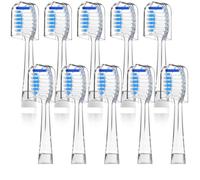 10-Pack Replacement Toothbrush Heads, Compatible with Seago SG513/SG977/SGEK6/DT-K6 for Seago Children's Electric toothbrushes(Blue)