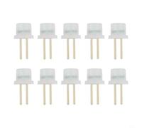 10 Pack Resistor Decoder for SRS Light, Seat Belt Bypass with Chip Shield, Car Safety System Fix, Compact White Rubber 2x1x1cm