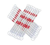 10 Pack Retractable Traffic Cone Bar Length From Expandable Safety Cone Bars White Red With Reflective Lightweight Barricade For Road Construction Parking Lots(Red and White,16Pcs)