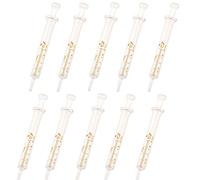 10 Pack Reusable Glass Syringes, 2ml Glass Syringe Standard Diameter Caliber Injector Laboratory Sampler