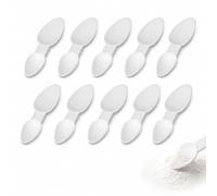 10 Pack Reusable Measuring Spoons, 2.5ml & 5ml Dual-Sided Plastic Measuring Scoops, Dishwasher Safe for Baking, Cooking, Powders, Liquids, Home & Office