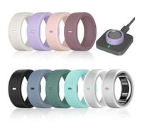 10 Pack Rings Cover Compatible with Oura Ring Gen 4/4 Ceramic/Gen 3/Ultrahuman Ring, Surport Charging with Cover on, Anti-Scratch Elastic Silicone Rings Protector Case for Men Women Working Out Gym