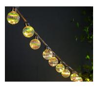 10 Pack Rope Solar Garden String Lights Decoration 5 Warm White LED - 2m by Bright Garden