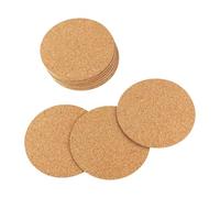 10 Pack Round Cork Coasters, 4" Self-Adhesive Cork Mats, DIY Coasters & Craft Accessories