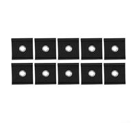 10-Pack RV Awning Hooks for 5/6 mm and 7/8 mm Piping Rail, Polyester Awning Light Clips for Caravan, and Camping Tent Hanging, Outdoor Decoration Accessories(Black)