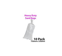 10 Pack Sand Sack Bags 750mm x 330mm 80GSM Gravel Garden Landscape Waste