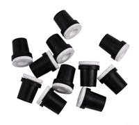 10 Pack Sandblaster Nozzles With Ceramic Liner For 5 Gallon Tanks, 2mm To 3.5mm Hole Sizes, Black Plastic Jacket And White Core Tips For Rust Removal(2mm)