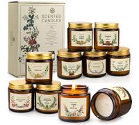10 Pack Scented Candles Gifts for Women,Large Aromatherapy Candles Gifts Set for Home Scented, Natural Soy Wax Amber Candles Set, Jar Candles for Mother,Christmas Valentine Birthday Present