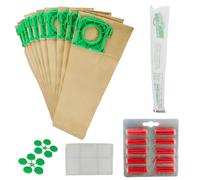 10 Pack Sebo Hoover Bags X & C Vacuum Cleaner Bags With 10 Filters & Filter Kit | 5093ER Replacement Compatible with X1, X2, X3, X4, X5, XP2, XP3, VB475K, Jeyes Sensor, Taski Stealth, Ensign SM1/2