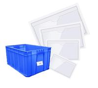 10 Pack Self-Adhesive Business Card Pockets with Top Open for Loading - Ideal Clear Card Holder for Organizing and Protecting Your Cards Or Photos - Crystal Clear Plastic(Size:16.5 * 12.7CM)