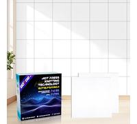 10 Pack Self-Adhesive Fold Soundproof Wall Panels, 15.7 x 15.7 x 0.4 in Sound Proof Foam Panels for Walls, 0.9 lb/ft³ High Density, Thicker 0.4in, Acoustic Panels, Sound Dampening Panels white