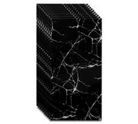 10 Pack Self-Adhesive PVC Marble Wall Panels, Dark Marble Design, Peel and Stick Wall Covering for Kitchen and Bathroom Tile Decor 60x30 cm