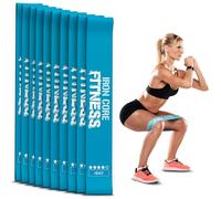 10-Pack Set Heavy Resistance Booty Bands - Latex Mini Loop Bands for Workout, Glutes, Legs & Physical Therapy - Small Exercise Band in Bulk for Women and Men - Ideal for Gyms, Studios, and Trainers