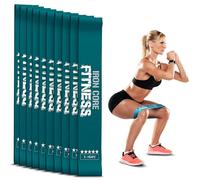 10-Pack Set X-Heavy Resistance Booty Bands - Latex Mini Loop Bands for Workout, Glutes, Legs & Physical Therapy - Small Exercise Band in Bulk for Women and Men - Ideal for Gyms, Studios, and Trainers