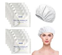 10 Pack Shampoo Caps No Rinse for Elderly,Hair Washing Aids for Disabled,No Rinse Shampoo Cap Hair Cleansing Hats Suitable Post Surgery Hospital Camping Travel Festival