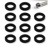 10 Pack Shower Head Washers, 1/2 Inch Rubber Washers and Seals for Shower Head and Hose (Black)