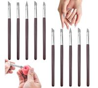 10 PACK Silicone Paint Brushes - Color Shapers, Clay Sculpting Shapers, Flexible Clay Sculpture Tools for Painting, Masking Fluid, Grey