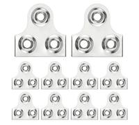 10 Pack Silver Picture Hanging Plates, 25mm Picture Hanger Plates, Frame Hanging Fixing Hanger, Picture Mirror Fixing Plated, Wall Picture Hooks Mirror Hanging Kit