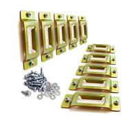 10 Pack Single Slot Tie Down Anchors, E Rail System Accessories Compatible with Ratchet, Cam Straps, Pickups, Trucks, Trailers, Warehouses
