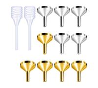 10 Pack Small Metal Funnel With 2 Pack Minis Pipette For Filling Minis Bottles Or Containers Atomizer Perfumes Metal Funnel With Pipette