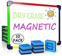 10 Pack Small White Board Dry Erase Board for Kids Portable 9"x12" Drawing Magnetic Mini Whiteboard White Board for Students Teachers School Supplies Lapboard Small Dry Erase Board for Kids & Erasers