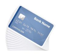 10 Pack Social Security Card Protector, One Side Clear Credit Card Holder Durable Waterproof Card Holders for Credit Cards, Bus Pass, Membership Cards - Clear Protective Case