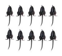 10-Pack Soft Tadpole Bait with Hook Floating Artificial Bait with Realistic Swimming Action Universal for Freshwater and Saltwate Attracting Tadpole Baits that are Hooked (Large)