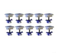 10 Pack Solar Panel End Clamps with Cone Nuts Fits 1-5/8 in Steel Strut Channels for Rooftops, Farms