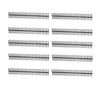 10 Pack Spiral Binding Coils 16 mm Inner Diameter 30 Hole Spine Holds Up to 130 Sheets Plastic Binding Coil for Office Classroom Library (Black)