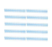 10 Pack Spiral Binding Coils 16 mm Inner Diameter 30 Hole Spine Holds Up to 130 Sheets Plastic Binding Coil for Office Classroom Library (Blue)