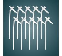 10 Pack Spray Foam Nozzles - Professional Replacement Tubes for Expanding Foam Sealant, Insulation & Gap Sealing - PP Plastic Nozzles for DIY/Industrial Adhesives (Clear, 10Pcs)