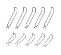 10-Pack Spring Clamps 304 Steel for Karcher Washers | 10-piece value pack, 5 short + 5 long styles, spare parts ready, quick replacement, cost effective