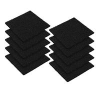 10 Pack Square Compost Bin Filters Spare Activated Carbon Filter Sheets for Indoor Kitchen Compost Bucket Countertop and Recle Bin (5 Inches) (Black)