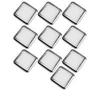 Square LED Plinth Light Kit 10 NATURAL WHITE Spotlights Kitchen Bathroom Panel