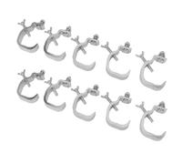 10 Pack Stage Lights Clamp Hooks, Heavy Duty Lights Clamp 77 Lb Aluminium Alloy DJ Light Clamps Fits 30 to 52mm OD Pipe Stage Mount Hook for Stage Lighting Projector Par Lights