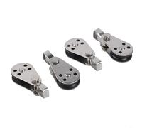 10 Pack Stainless Steel Nylon Pulley Blocks | Marine Grade 304 316 Sheave Wheel with Riveted Design for Boat Sailing For Kayak Rigging Hardware and Small Lifting Tasks | (316)
