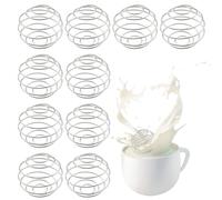 10 Pack Stainless Steel Shaker Balls for Bottle Protein Drinking Shaker Mixing Ball Drinking Bottle Whisk Tools for Milkshake Drinks Coffee