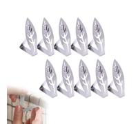 10 Pack Stainless Steel Table Cloth Clips, Heavy Duty Windproof Leaf Design Clamps for Outdoor Dining, Picnics, Garden Parties, Weddings & Restaurant Use